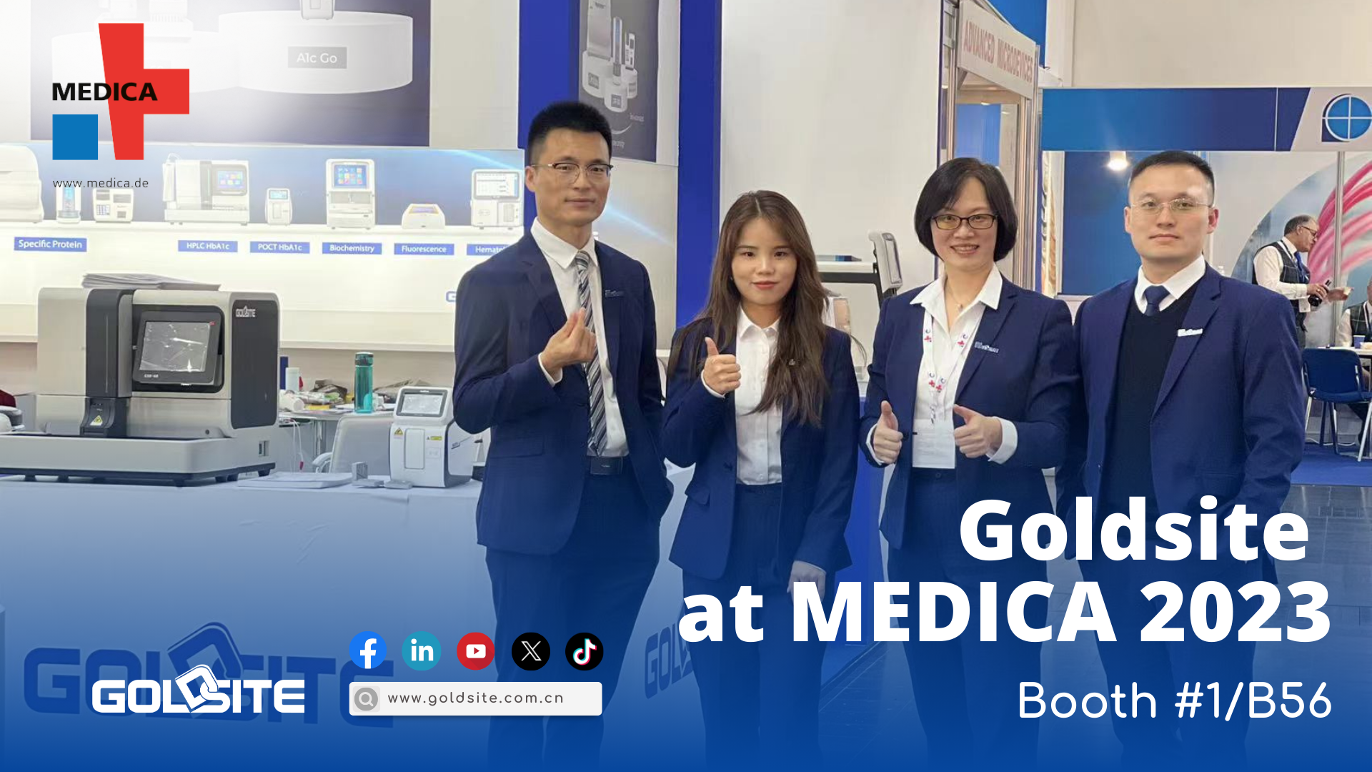 Goldsites Deb��t bei Medica 2023